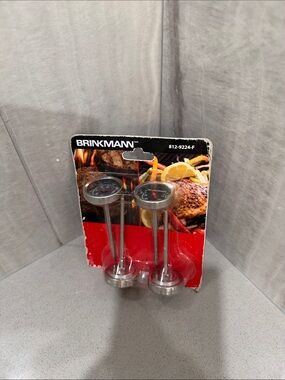 Stainless Steel Grill Thermometers - Silver (4 Pack)